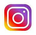 Button of an standard logo of Online social media called instragram to link our instagram account